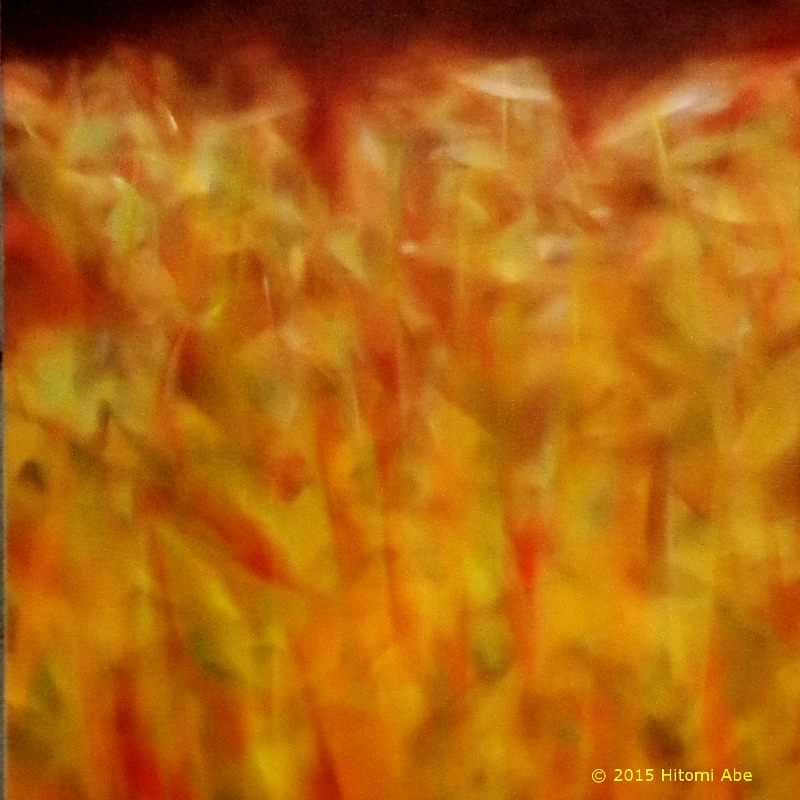 Wonder V &copy;  2013 Hitomi, oil on canvas, 40 x 120 cm